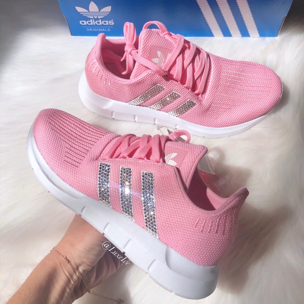 Adidas Swift Run with Swarovski Crystals